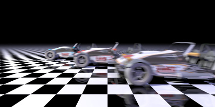 side view with motion blur